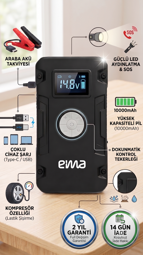 Akü Takviye ve Lastik Şişirme Cihazı