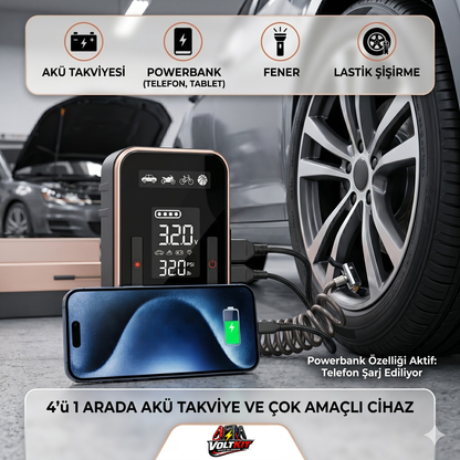 Akü Takviye ve Lastik Şişirme Cihazı